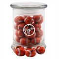 Costello Glass Jar w/ Chocolate Footballs